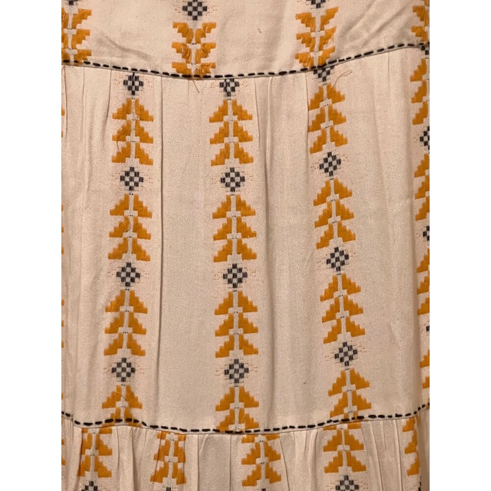 Versona Large Tank Dress Aztec Tassels Maxi Lined Tiered Career festival Comfort - Picture 9 of 16